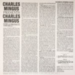 CHARLES MINGUS – CHARLES MINGUS PRESENTS CHARLES MINGUS arka