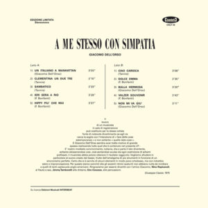 GIACOMO DELL'ORSO - A ME STESSO CON SIMPATIA - Görsel 2