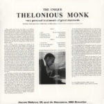 Thelonious Monk – The Unique Thelonious Monk arka