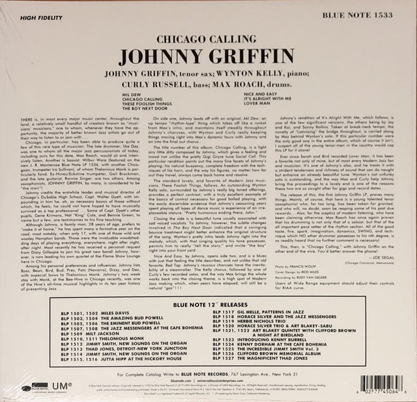 JOHNNY GRIFFIN – INTRODUCING JOHNNY GRIFFIN ARKA