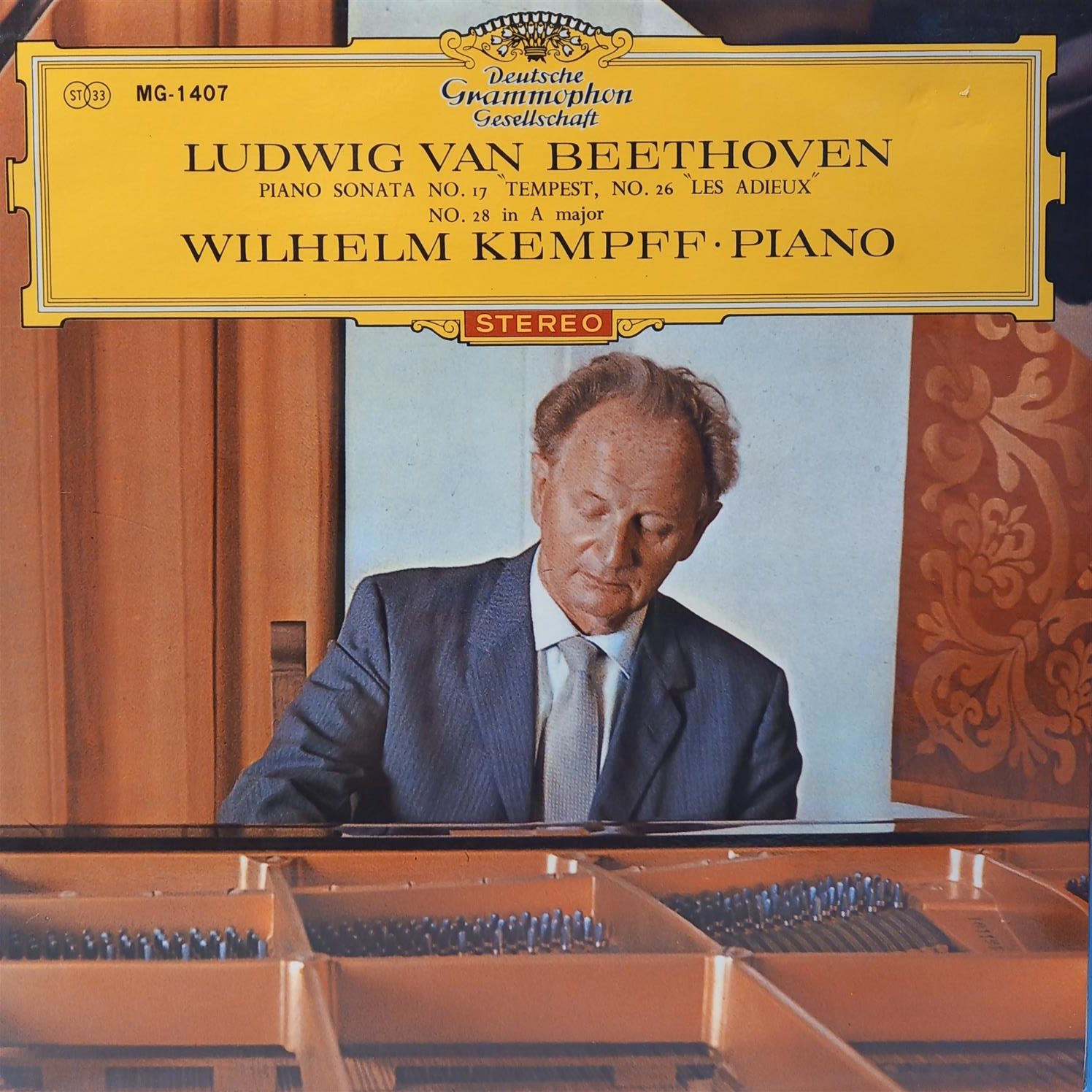 BEETHOVEN – WILHELM KEMPFF – PIANO SONATA NO. 17 NO. 26 NO. 28 ON