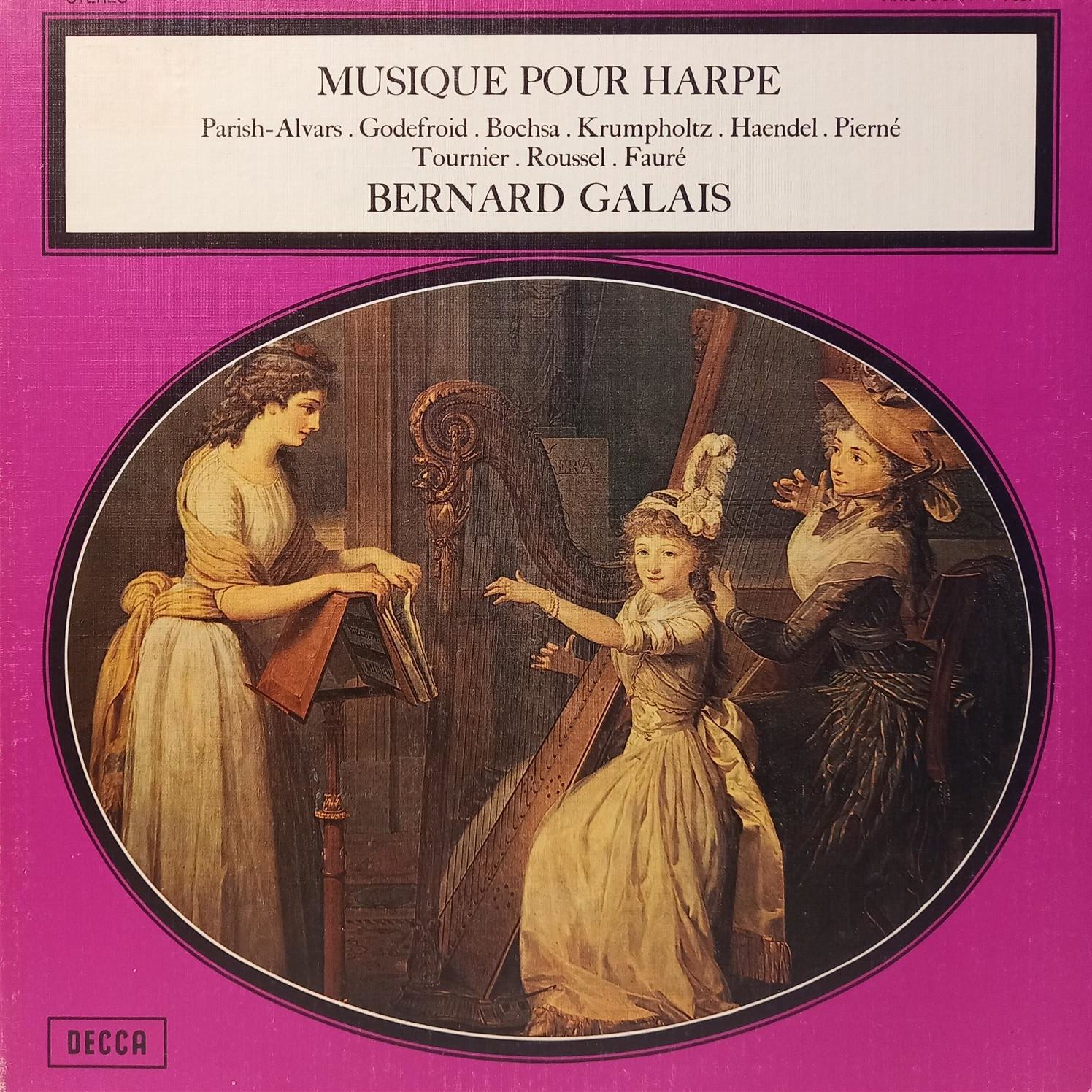 BERNARD GALAIS – MUSIQUE POUR HARPE ON