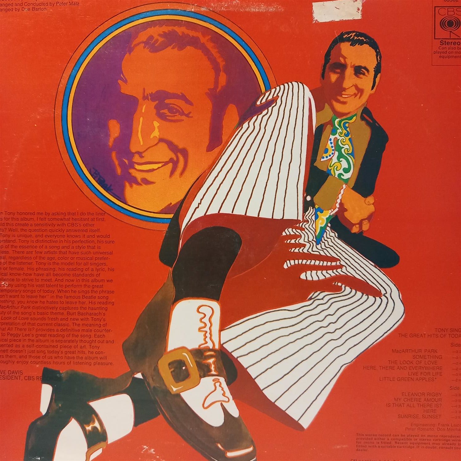 Tony Bennett Tony Sings The Great Hits Of Today Kontra Record Store 1087