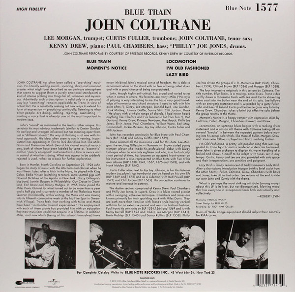 JOHN COLTRANE – BLUE TRAIN ARKA