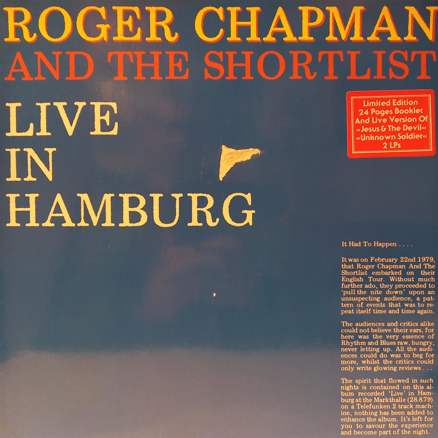 ROGER CHAPMAN & THE SHORTLIST – LIVE IN HAMBURG ON