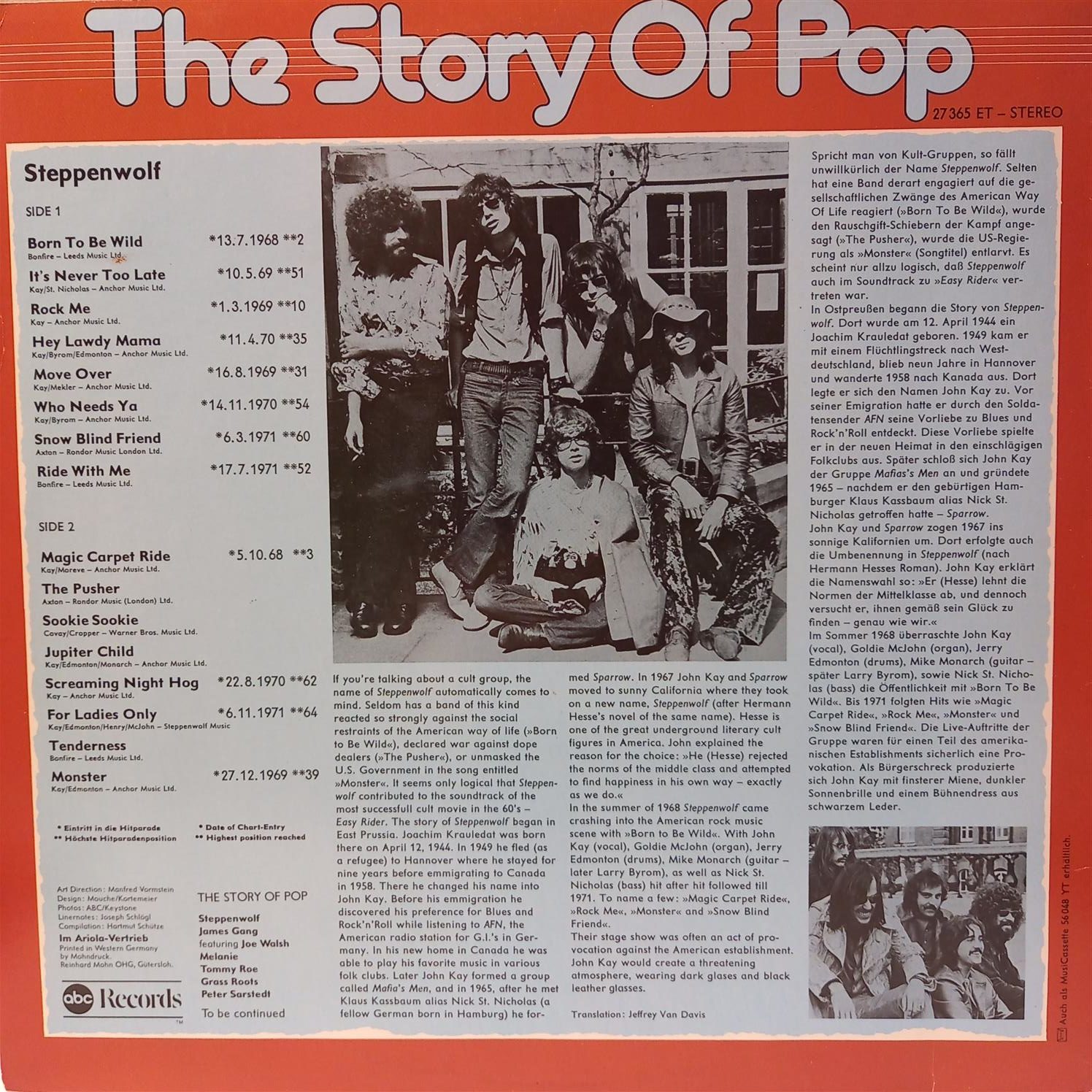 STEPPENWOLF – STORY OF POP ARKA
