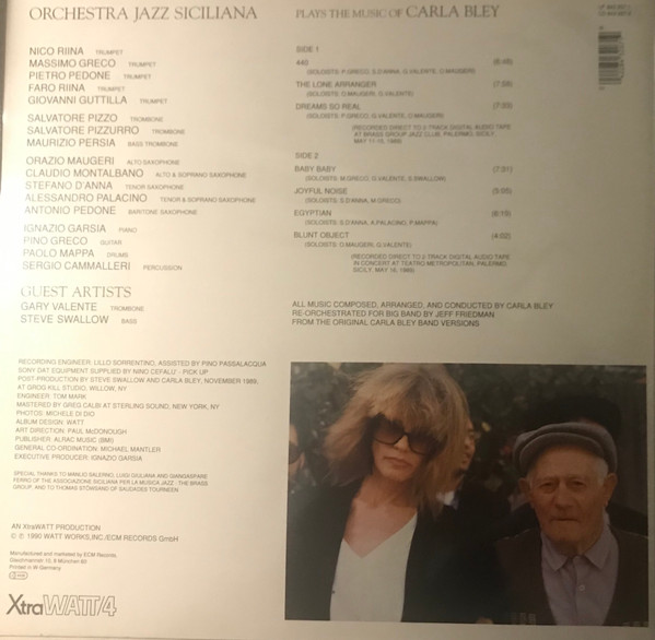 ORCHESTRA JAZZ SICILIANA – PLAYS THE MUSIC OF CARLA BLEY ARKA