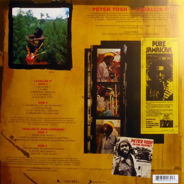 PETER TOSH – LEGALIZE IT ARKA NORMAL