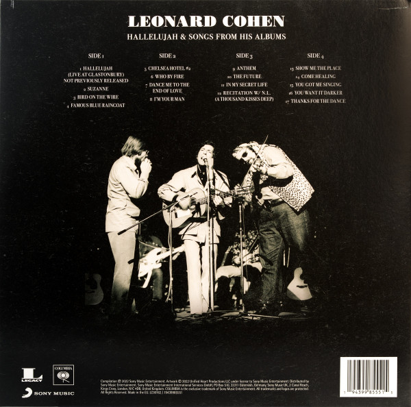 LEONARD COHEN – HALLELUJAH & SONGS FROM HIS ALBUMS ARKA