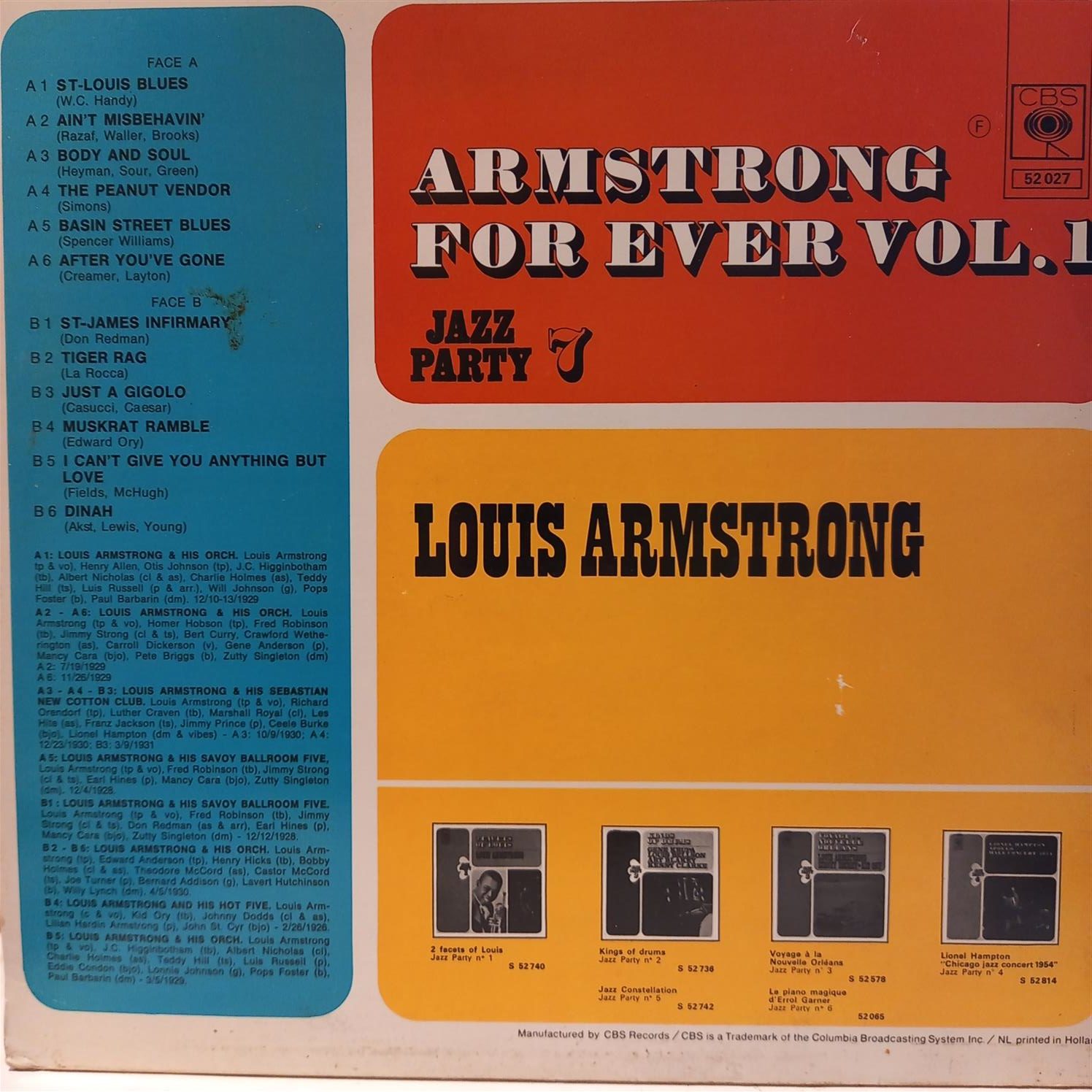 LOUIS ARMSTRONG – ARMSTRONG FOR EVER VOL. 1 ARKA