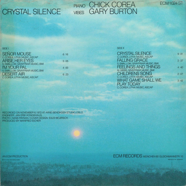 GARY BURTON – CHICK COREA – CRYSTAL SILENCE ARKA