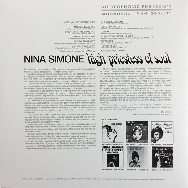 NINA SIMONE – HIGH PRIESTESS OF SOUL ARKA