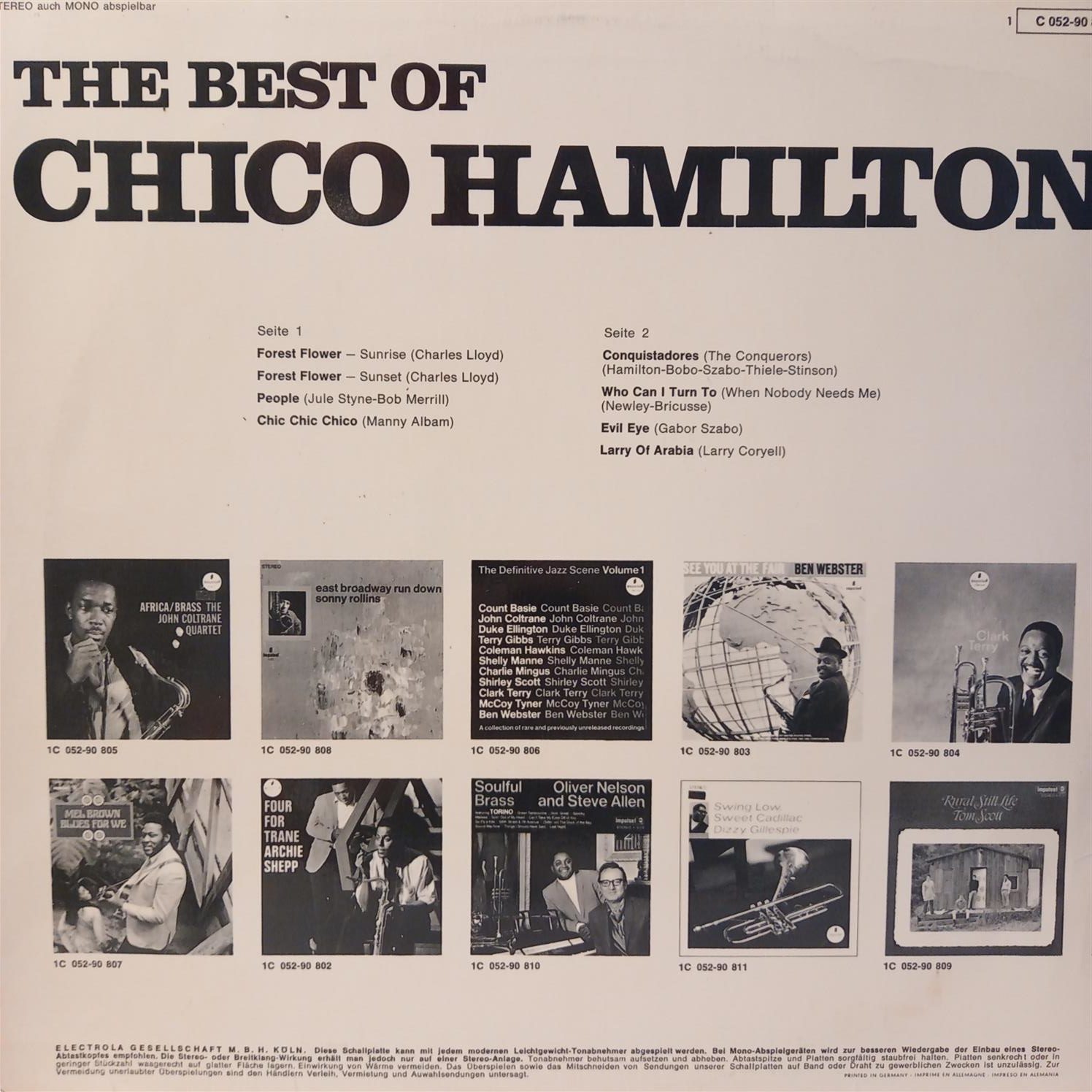 CHICO HAMILTON – THE BEST OF CHICO HAMILTON ARKA