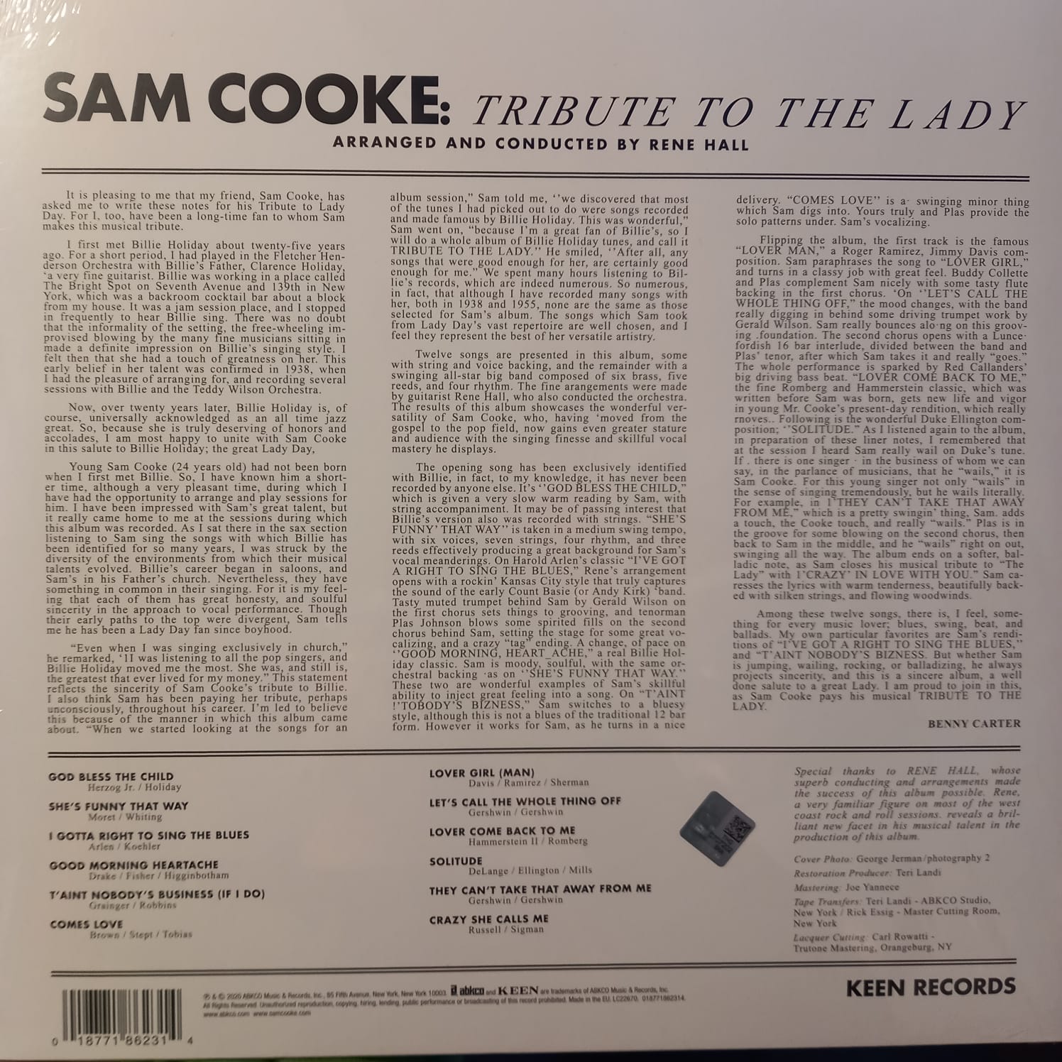 SAM COOKE – TRIBUTE TO THE LADY ARKA