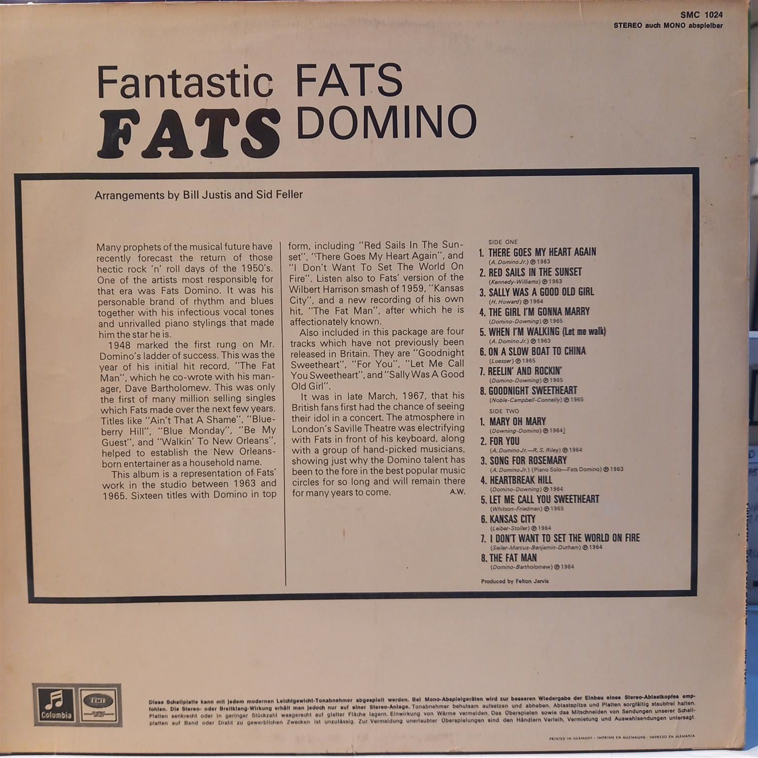 FATS DOMINO – FANTASTIC FATS ARKA