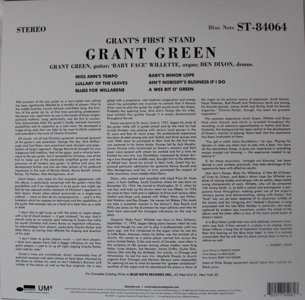 GRANT GREEN – GRANT’S FIRST STAND ARKA