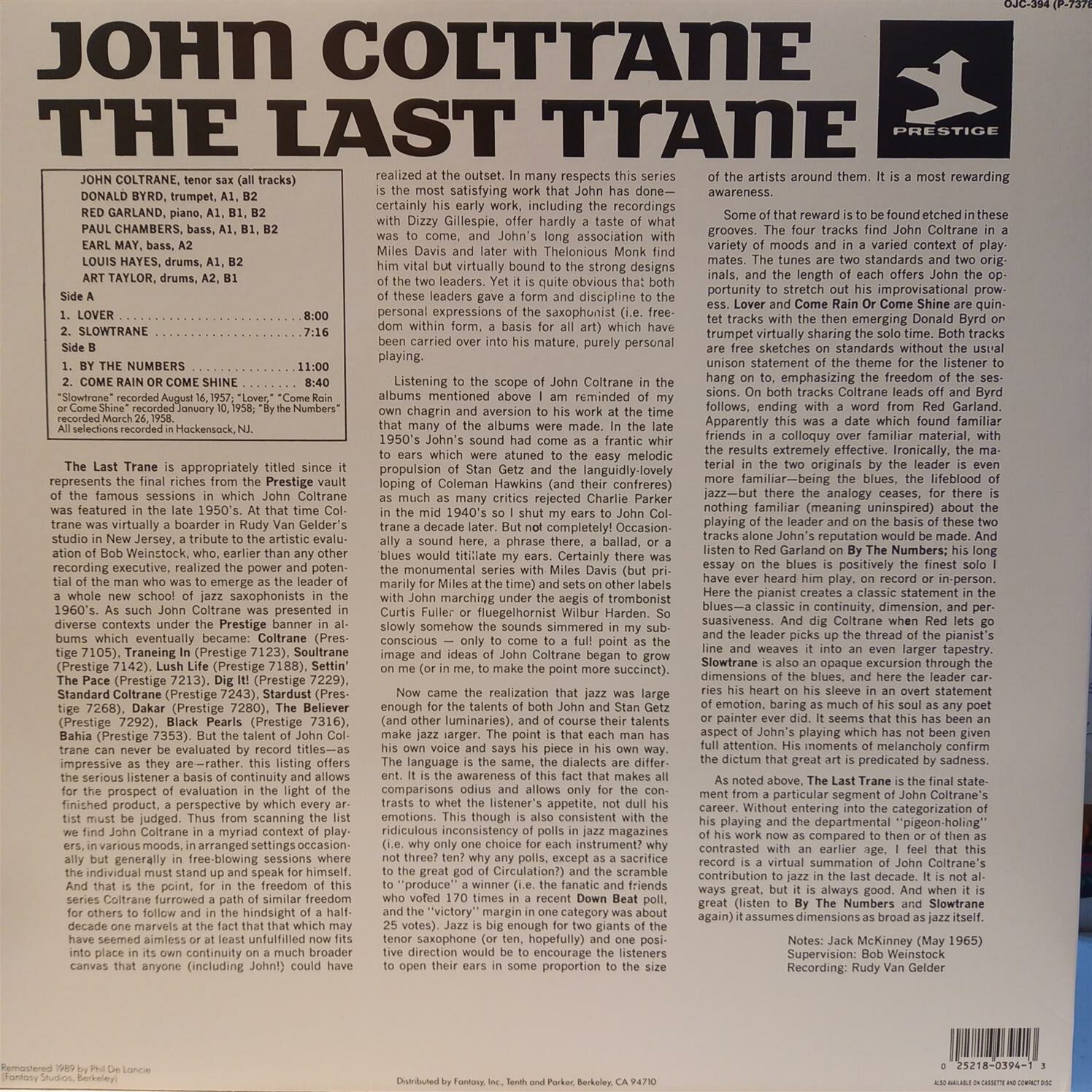 JOHN COLTRANE – THE LAST TRANE ARKA