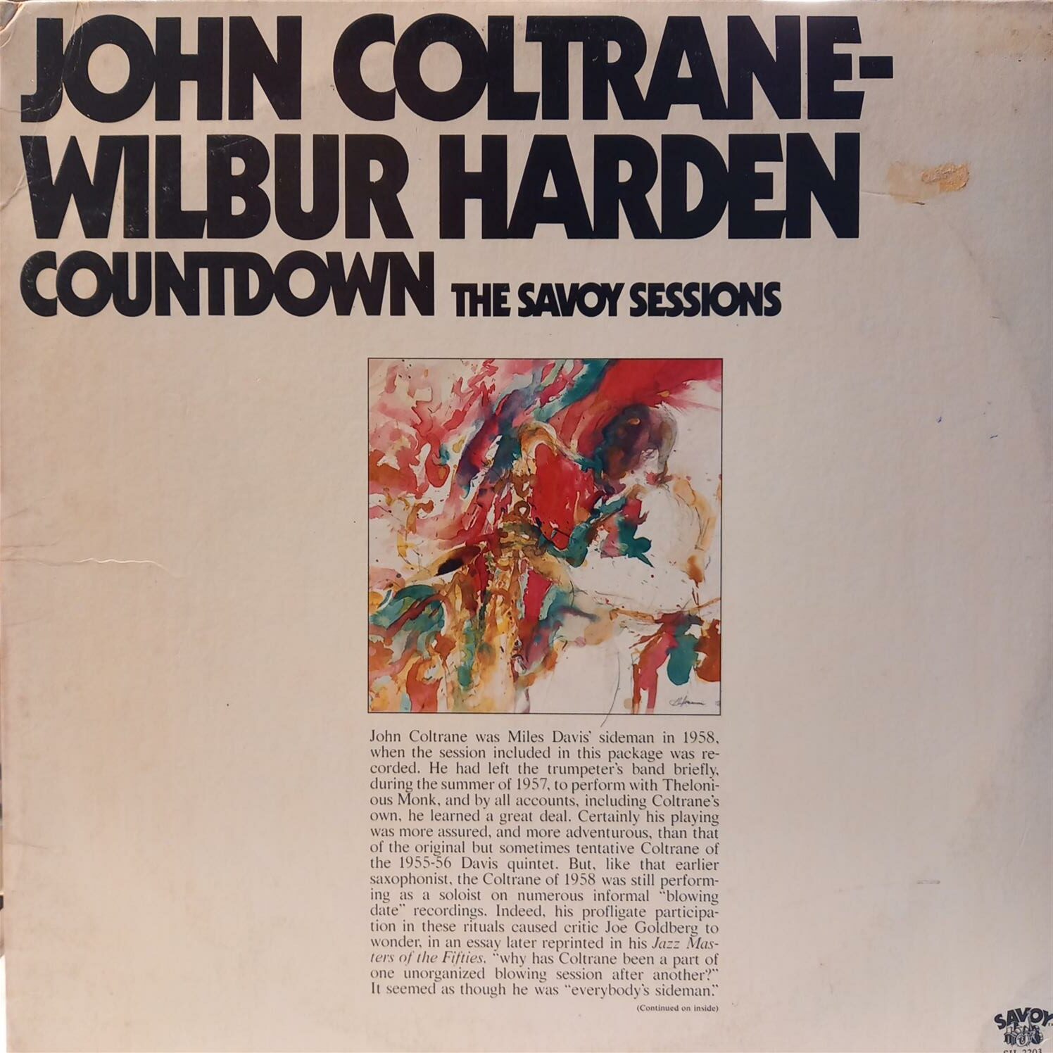 JOHN COLTRANE – WILBUR HARDEN – COUNTDOWN – THE SAVOY SESSIONS ON