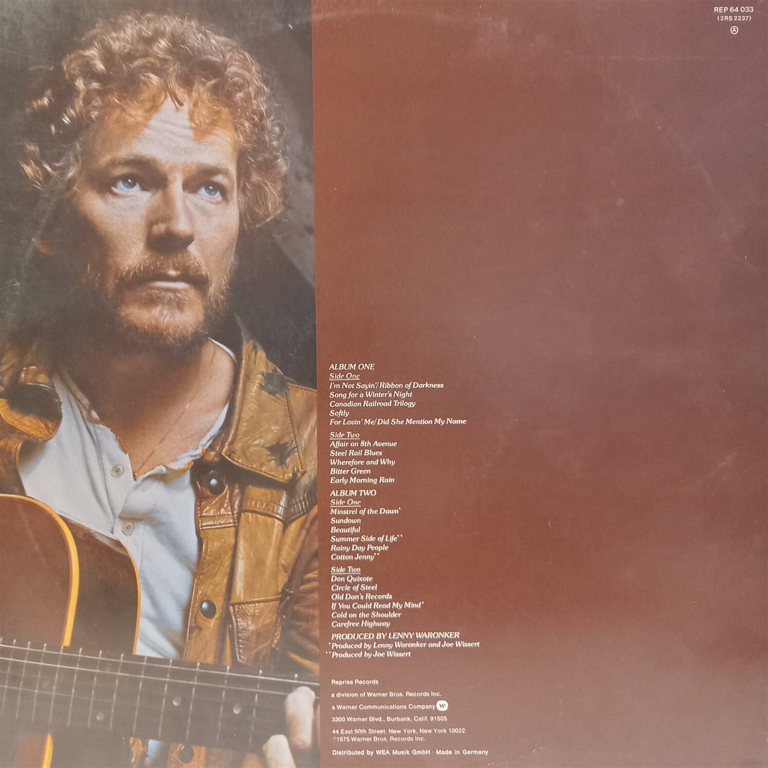 Gordon Lightfoot Gords Gold Kontra Record Store