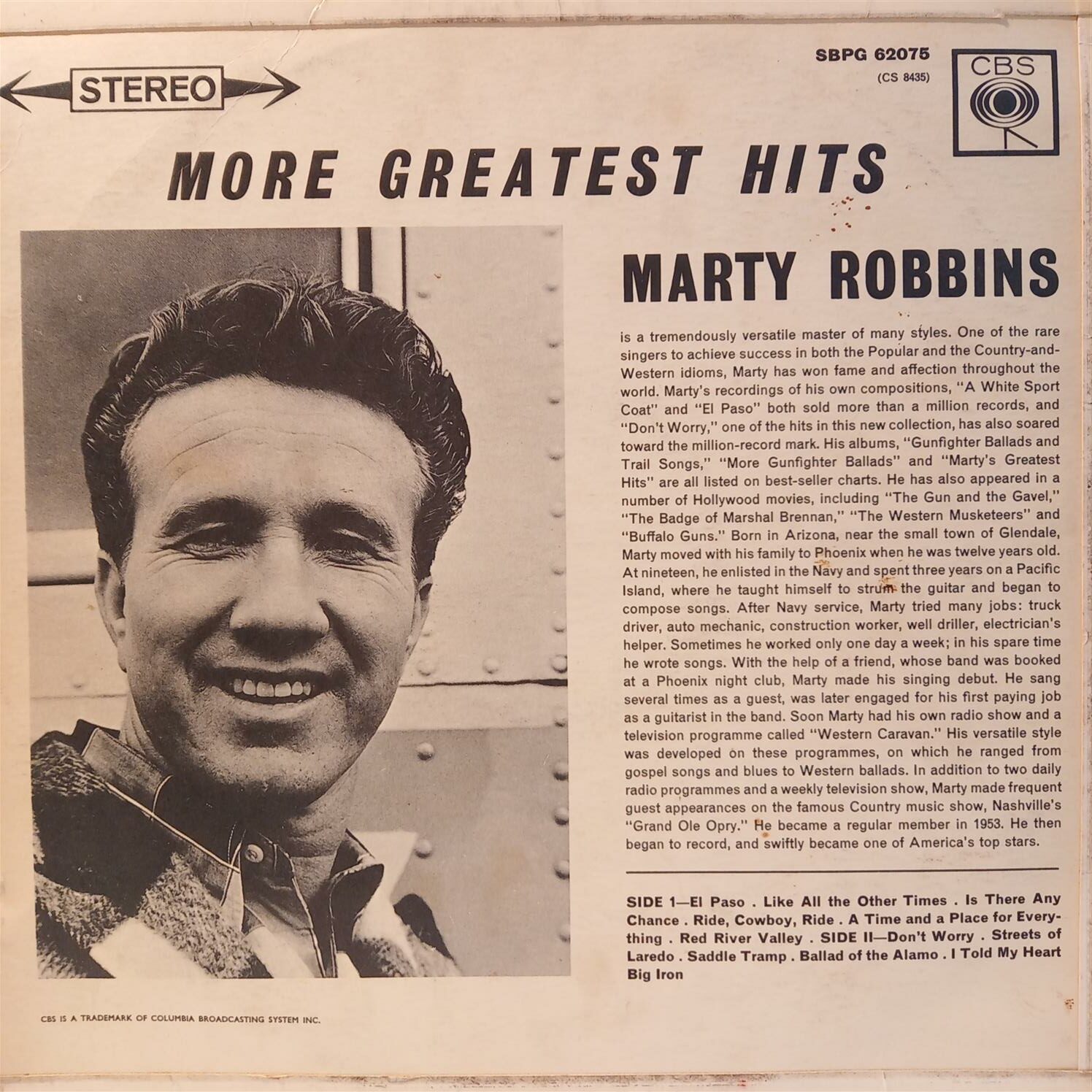 MARTY ROBBINS – MORE GREATEST HITS ARKA