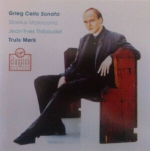 GRIEG - SIBELIUS - TRULS MORK - JEAN YVES THIBAUDET - CELLO SONATA - MALINCONIA - Görsel 1